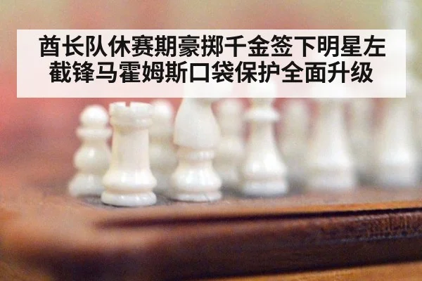 酋长队休赛期豪掷千金签下明星左截锋马霍姆斯口袋保护全面升级